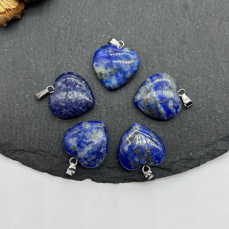 Ожерелье с подвеской из натурального хрустального камня в форме сердца, аксессуары - Ювелирные изделия с подвеской Love