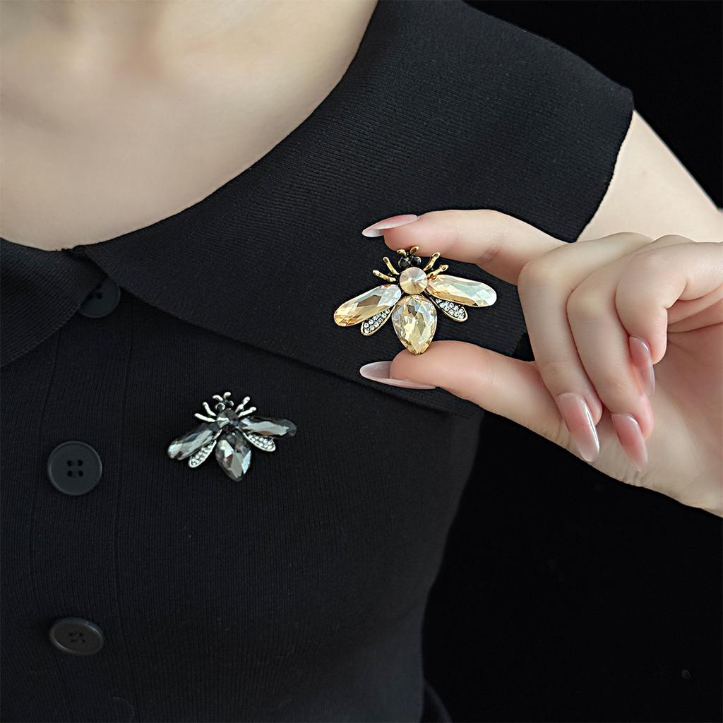 Creative Cute Honey Bee Brooch Fashion Rhinestone Women Vintage Enamel Animal Brooch