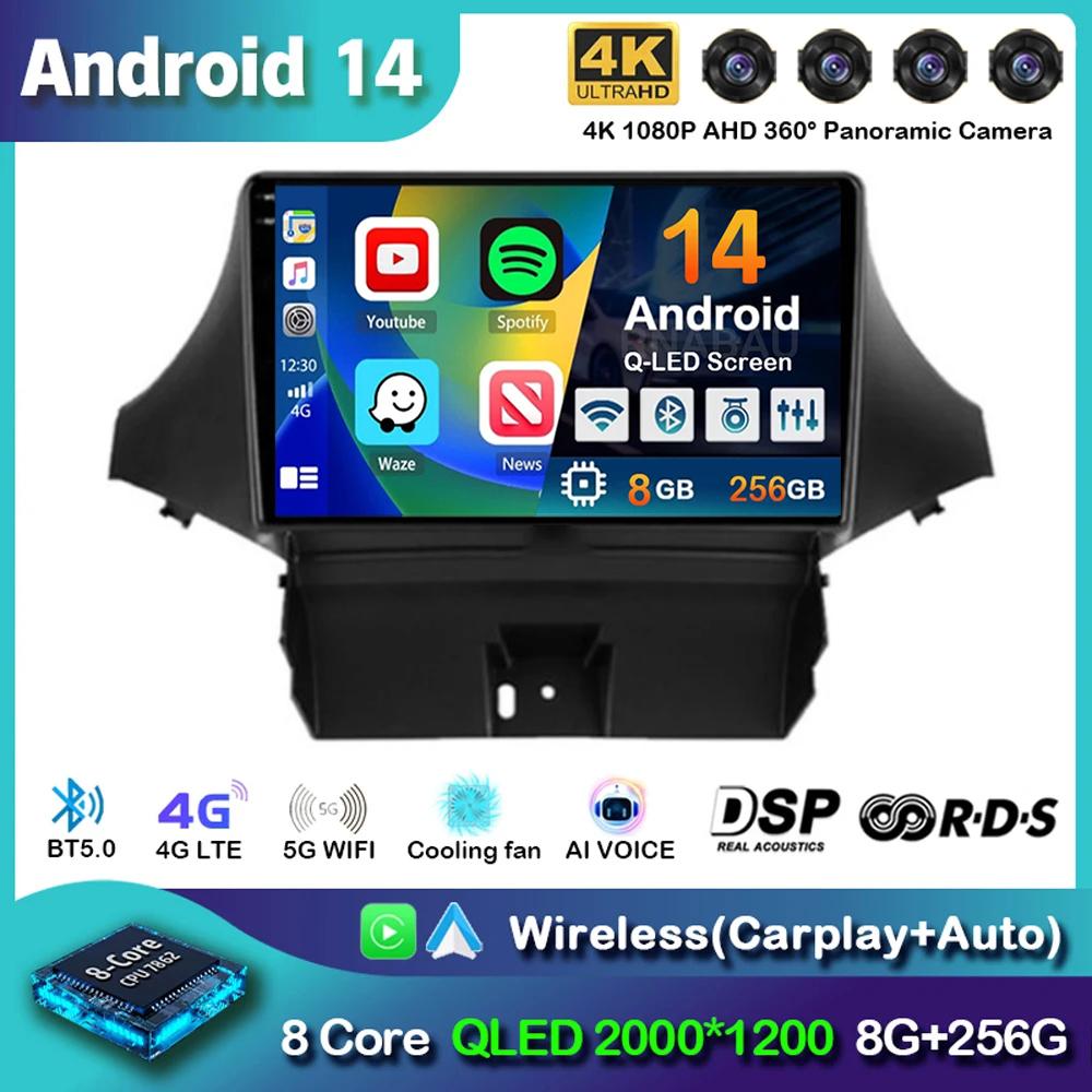 Android 14 Carplay Автомагнитола для Chevrolet Orlando 2009-2018 Мультимедийный Видеоплеер Навигация GPS Стерео Головное Устройство Аудио