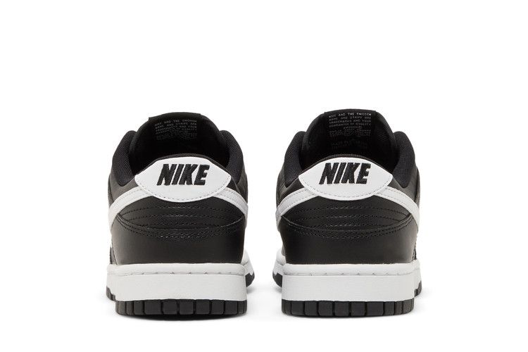 Мужские кроссовки Nike Dunk Low Black Panda 2.0 Черный/Белый/Черный/Белый