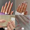 Нажмите на ногти, маникюрный инструмент, полное покрытие, носимые типсы, миндалевидные накладные ногти, французские накладные ногти