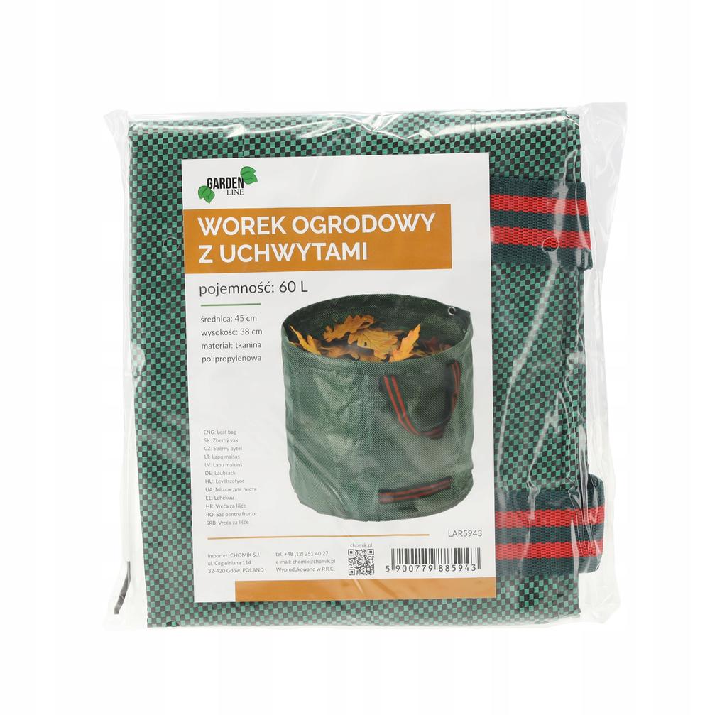 Gardenline Worek Ogrodowy Torba Z Uchwytami 60L Lar5943