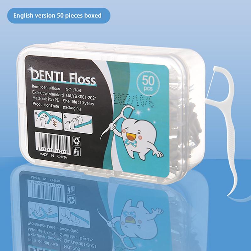 20/50/100PCS Disposable Interdental Brush Dental Floss Pick Dental Floss Toothpicks Teeth Stick Tooth Cleaning