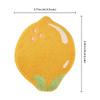 A20F-Lemon Bath Mat Cute Non-Slip Fruit Rug Kitchen Mat Yellow Lemon Bathroom Decor Fun Kids Rug, Machine Washable Durable