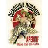 [A0637] - Retro Metal Plaque 'Quinchina Dubonnet' Red Green Black - 40x30 Cm
