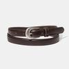 Halden (W) Simple Western Cowhide Leather Belt (T005_brown)