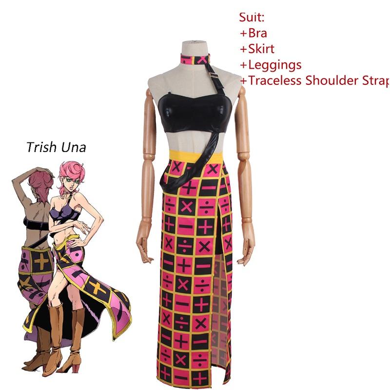 Костюм для косплея Jojo's Bizarre Adventure Эластичный Дышащий Высококачественный Для Хэллоуина Comic Con Ролевая Игра