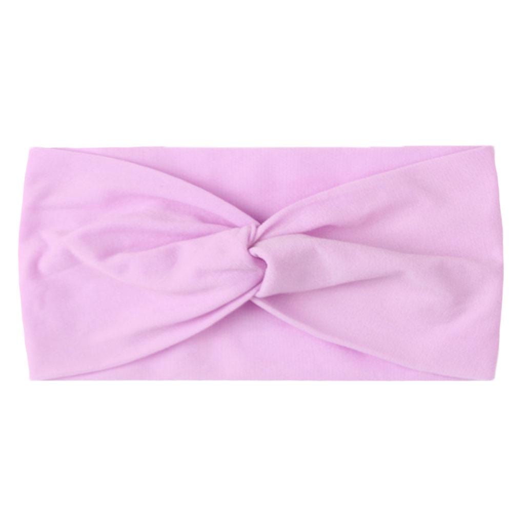 Children's Solid Color Knotted Nylon Headbands: 28 Colors Available