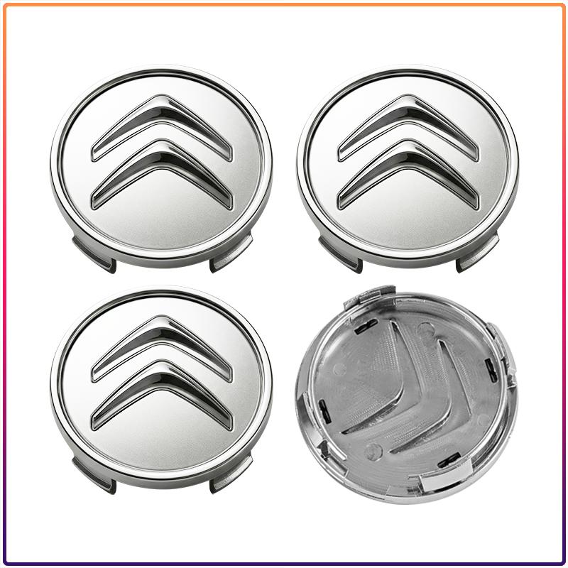 4Pcs 60MM Car Wheel Center Hub Caps Replacement Wheel Hub Emblem For Citroen C1 C2 C3 C4 C5 C6 C8 C4L DS3 DS4 DS5 LS DS6 Picasso