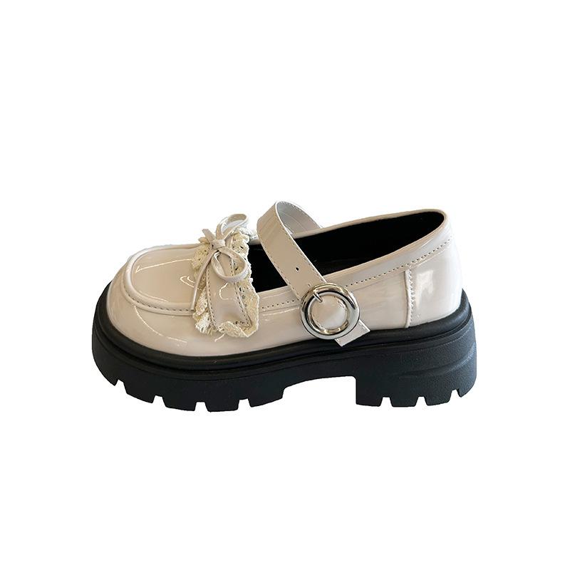 Маленькие кожаные туфли в британском стиле женские новые летние на платформе универсальные для jk-формы одинарные туфли Мэри Джейн с юбкой лоферы тренд