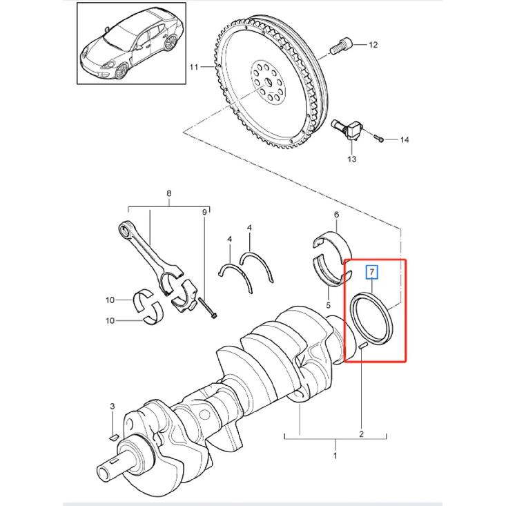 OE 99911349041 99710121201 99911347640 0PB105249 Rear crankshaft oil seal high quality automotive parts for PORSCHE