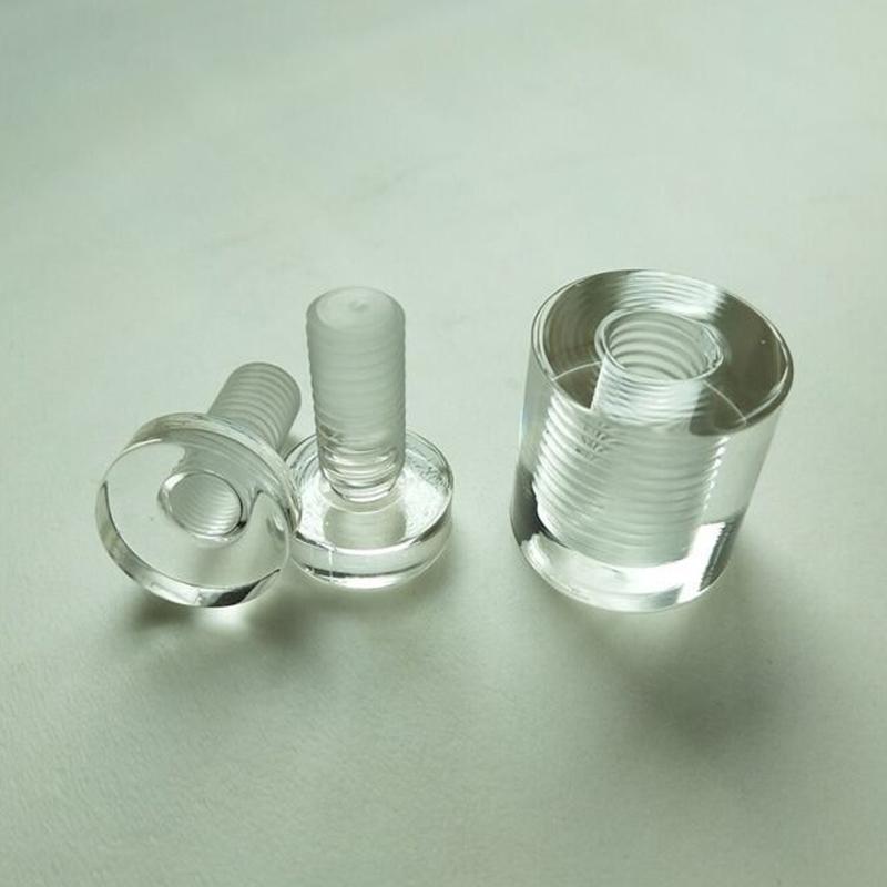 Heavy Duty Clear Acrylic Advertising Screws Transparent Support Nails for Billboard Glass Wall Installation