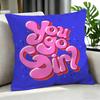 Text MMotivational Quote Cushion Cover Cushion Cover Set Pcs x x x Pillowcase Decorative Sofa Home Decor