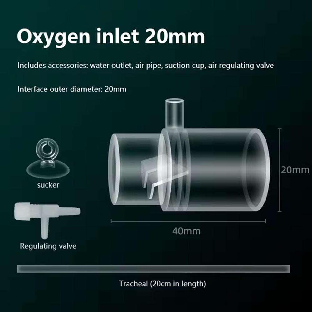 Акриловый Фильтр для Аквариума Выходное Отверстие Прозрачная Трубка Выхода Фильтра Увеличение Кислорода Практичный Съемный Выход Аэрации Аквариума