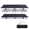 VENTLAX 2WAY Adjustable Lightweight Quiet Switchable Cot, 3kg, Design, Foldable, High/Low (All Black)