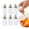 2/4/6Pcs Portable PP Sauce Squeeze Bottles Mini Translucent Condiment Jars Leakproof for Outdoor Camping Picnic BBQ 2