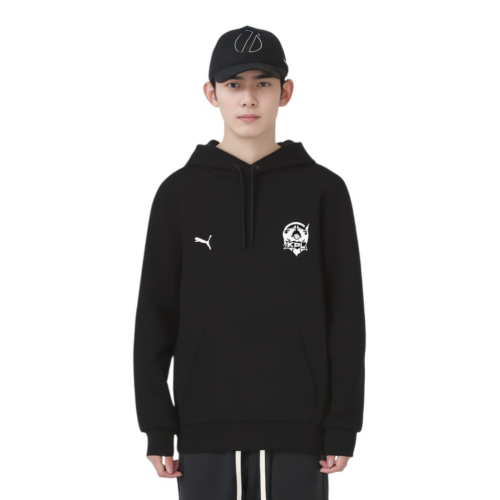PUMA Sweatshirts Men's Black Hooded Moderate Regular 605766-01