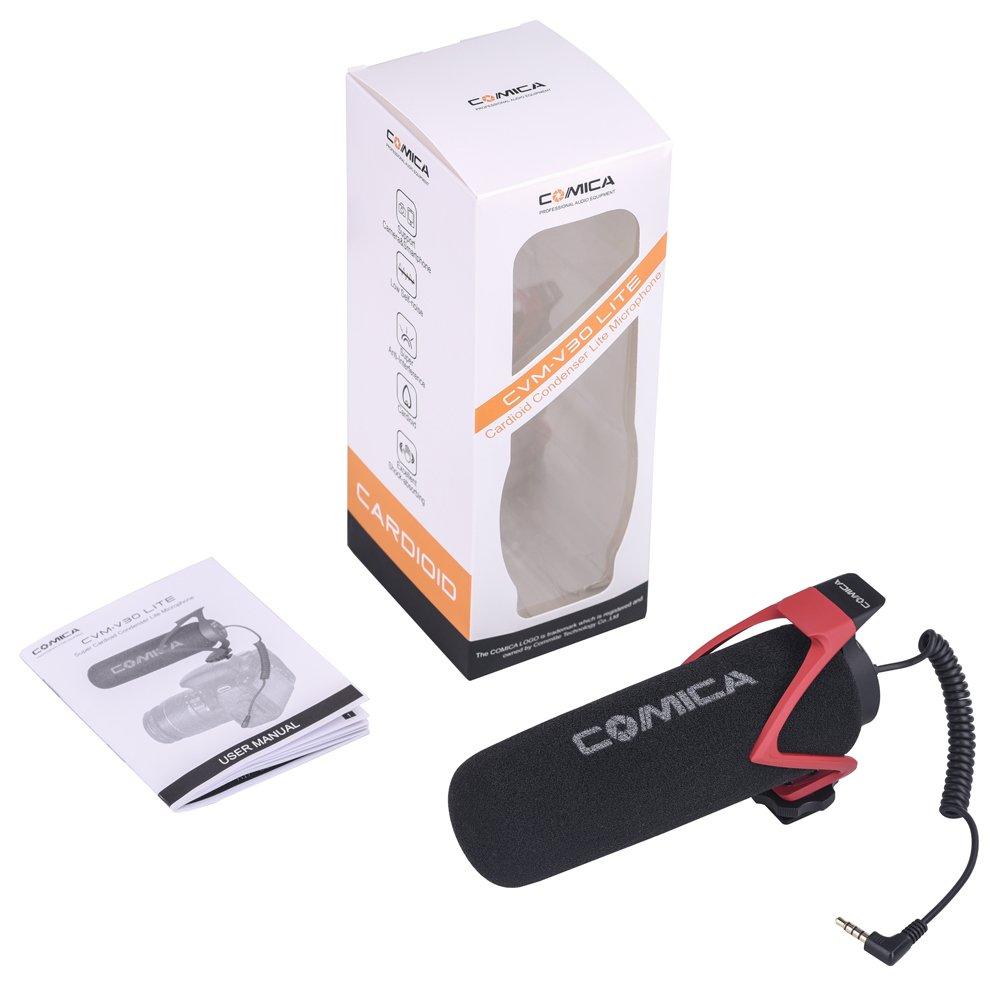 External Microphone COMICA LITE Gun High Smartphone SLR Camera Video Compatible with CVM-V30 [TRS/TRRS One-touch Switching] Microphone, Performance, &