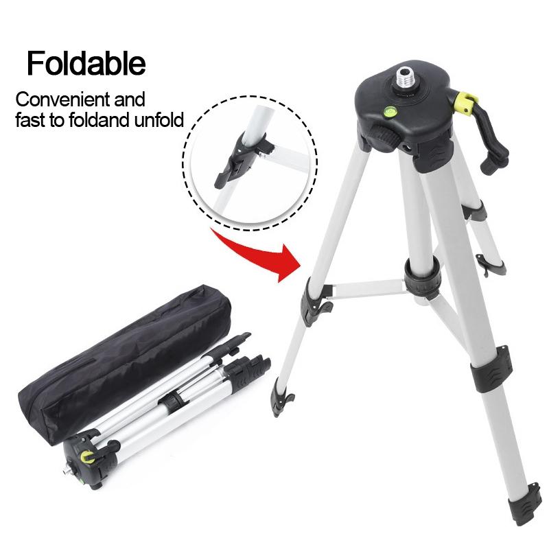 48-120cm Foldable Tripod Alloy 3 Feet With Adapter For Laser Leveling Tools New