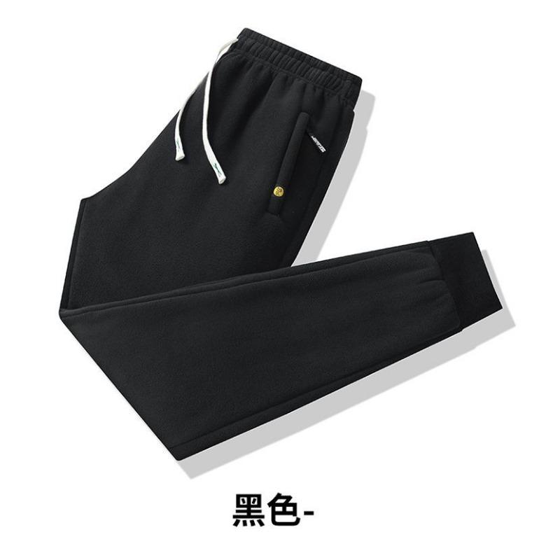 Зимние шерпа брюки мужские бархатные утолщенные двухсторонние полар-флисовые теплые брюки повседневные уличные брюки