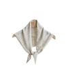 Solid Color Knitted Triangle Scarf Wool False Collar Sweet Cross Neckerchief  Women
