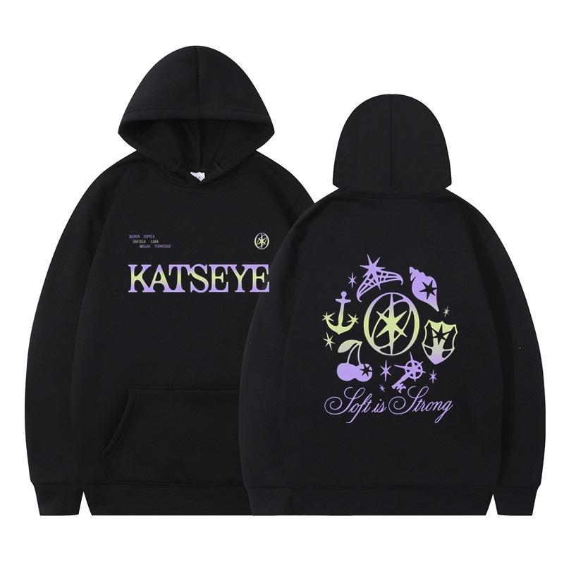 Spring and Autumn new sweater KATSEYE new album hooded sweater for fans retro fashion men and women print