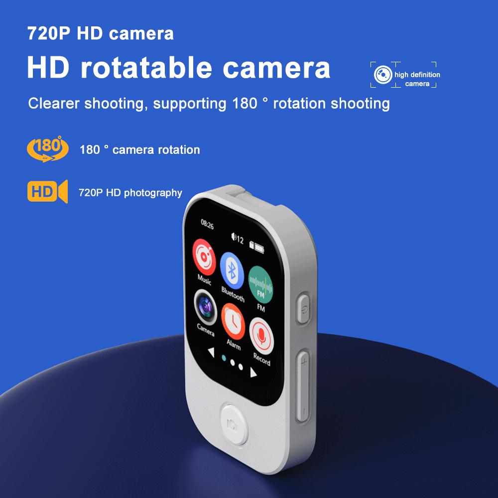 MP3-плеер Bluetooth 5.4 Walkman Hi-Fi звук MP3-плеер Камера Спортивный Walkman с FM-радио Записью Сделать снимок