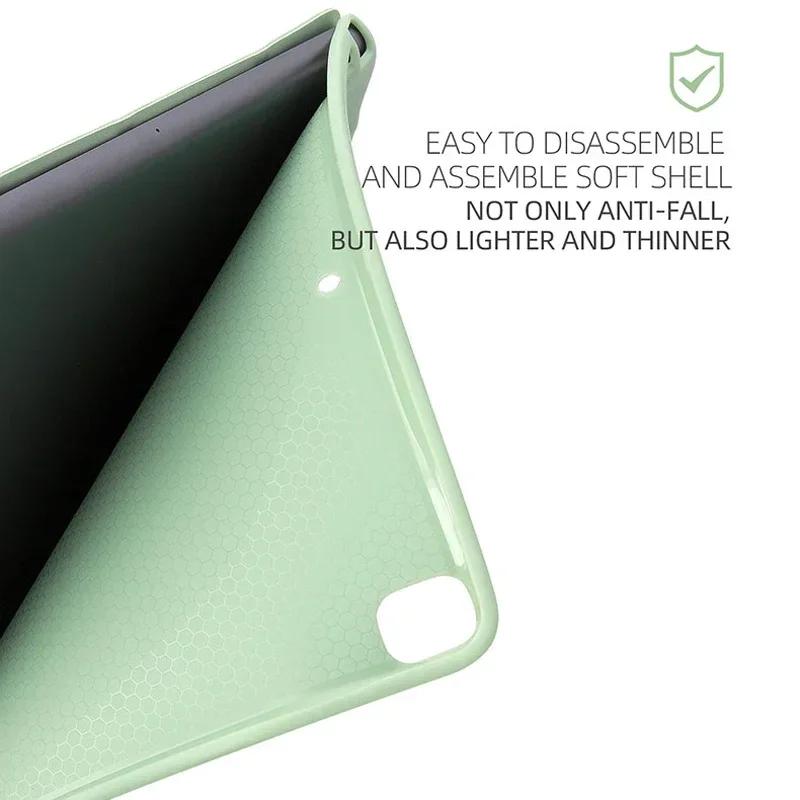 NEW for IPad A16 11th Smart Case Air Pro MINI 4 5 6 7 8 9 10th Generation 11 12.9 13 Inch Y-fold TPU Auto Sleep Wake Cover