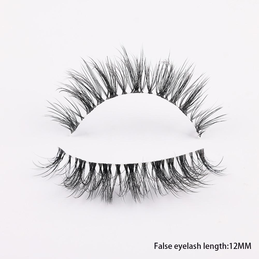3D Mink Lashes Transparent Band False Eyelashes Natural Fake Eyelash Anime Winged Clear Band Lashes Manga Lashes Makeup