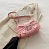 Niche Bow Handbag New Summer Fashion Underarm Bag Trendy Sweet and Cool One-shoulder Crossbody Small Square Bag