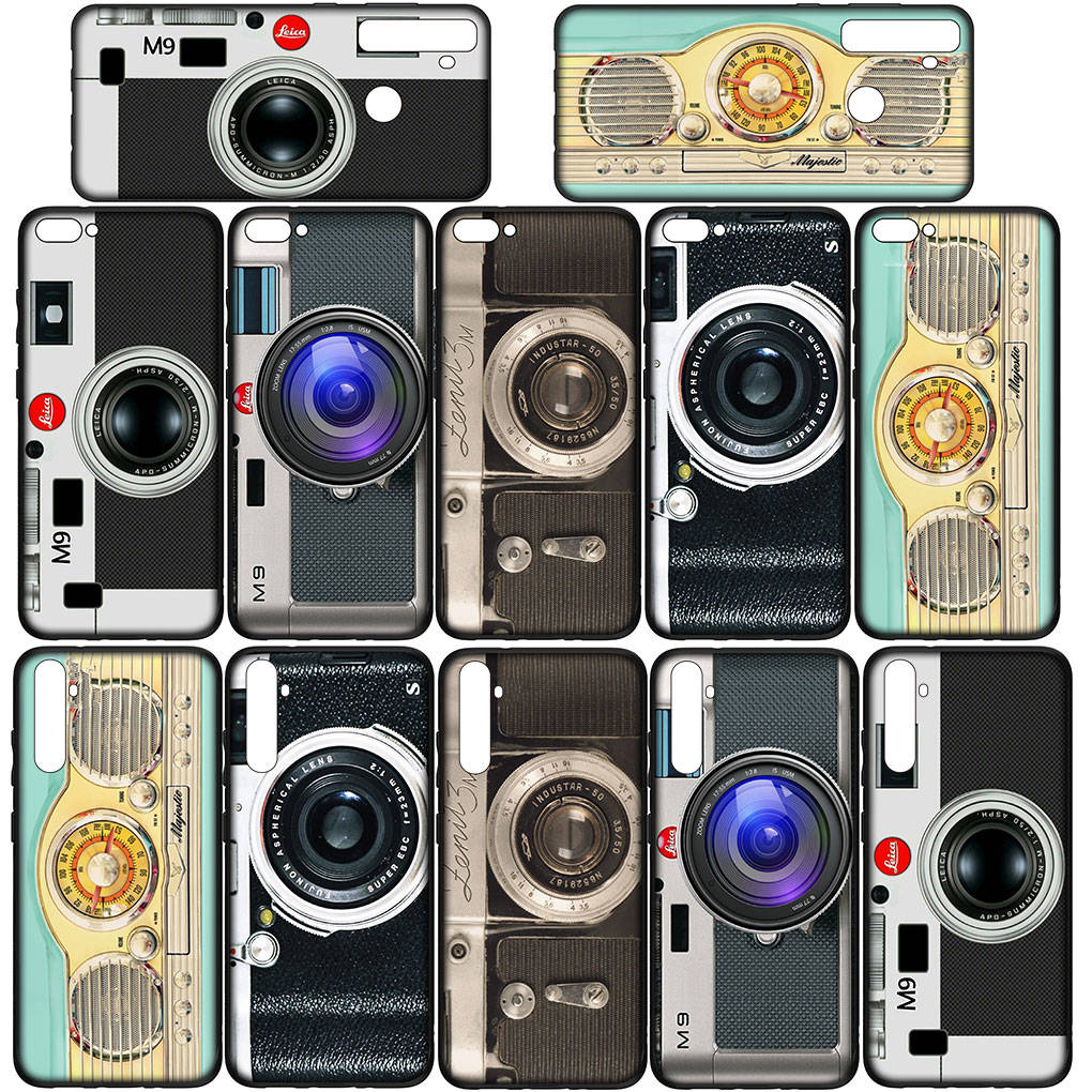 Чехол для телефона Samsung Galaxy S25 S24 S23 iPhone 16 15 Xiaomi Redmi Note 14 13 12 16E X 11 Pro Max OPPO Moto Huawei Print Retro Camera Vintage Cover