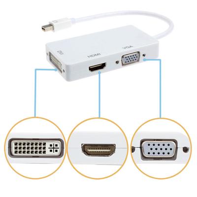 Адаптер DisplayPort Thunderbolt — DVI VGA HDMI 3-в-1 для MacBook iMac
