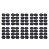 80Pcs Sax Mouthpiece Pad Silicone Black Cushion Patches Wind Instrument Accessories Thick 0.5mm