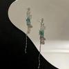 Серьги с бамбуковой кисточкой из серебра S925: Женские нишевые модные шипы 2023