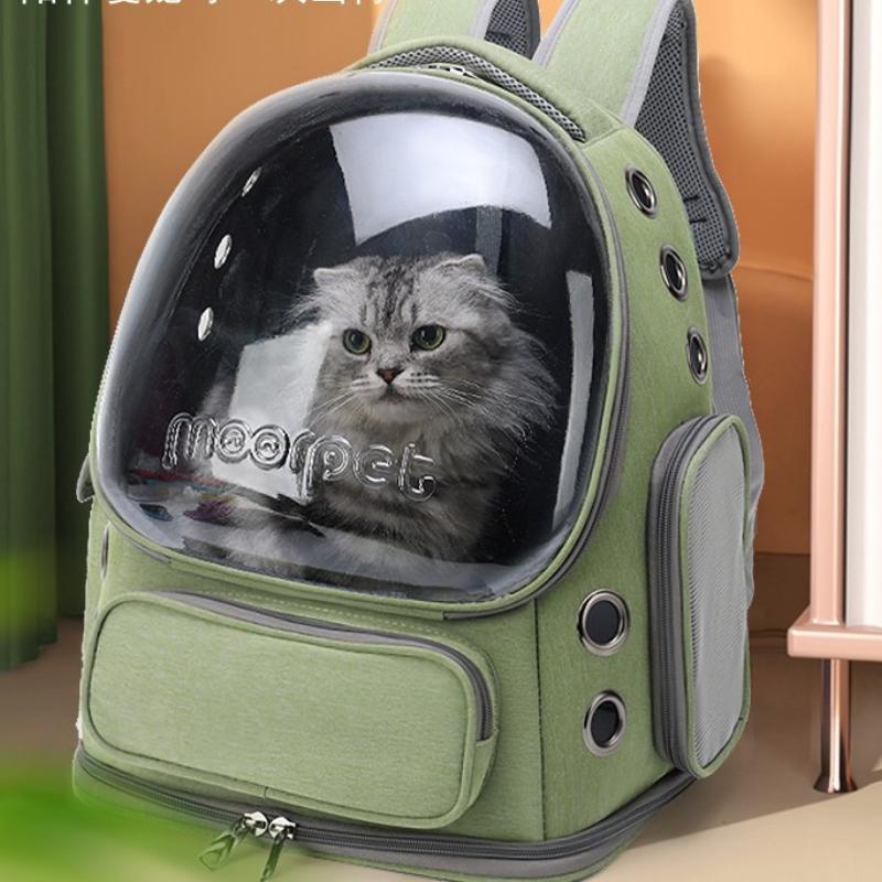 Pet Cat Backpack Pet Backpack Portable Outdoor Cat Travel Shoulder Bag Bag Cat Backpack Large Capacity Breathable Pet Suppli