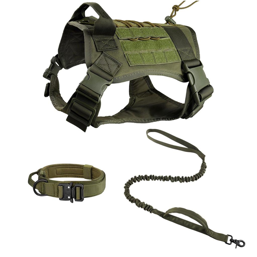 Жилет для тактических собак Cross-Border Camouflage - нейлоновая шлейка для дрессировки средних и крупных собак