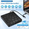2в1 USB3.0 TypeC тонкий внешний DVD VCD CD Writer оптический привод Burner Reader плеер портативный для ноутбука ПК DVD Burner DVD