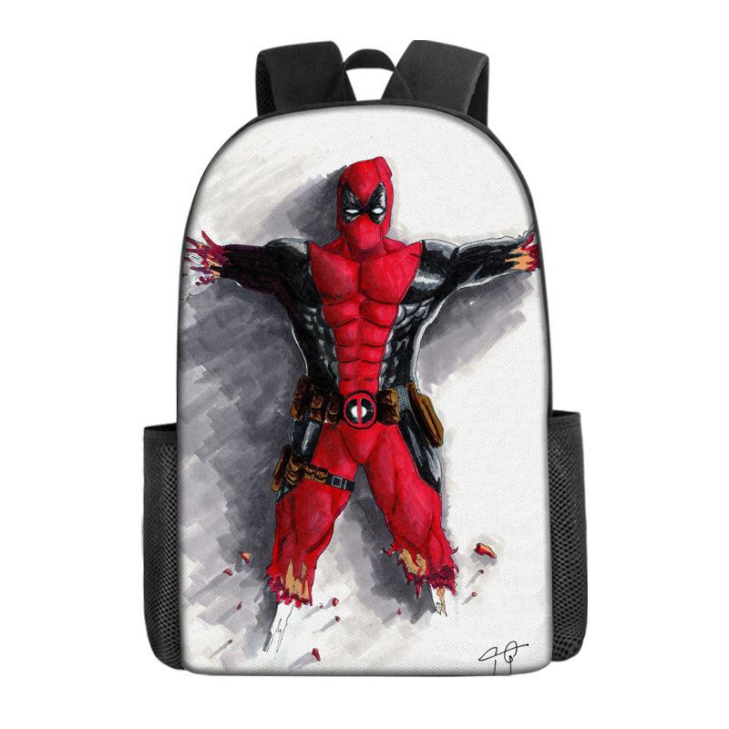 Рюкзак Дэдпул Сумка Marvel Школьная сумка Бэтмен