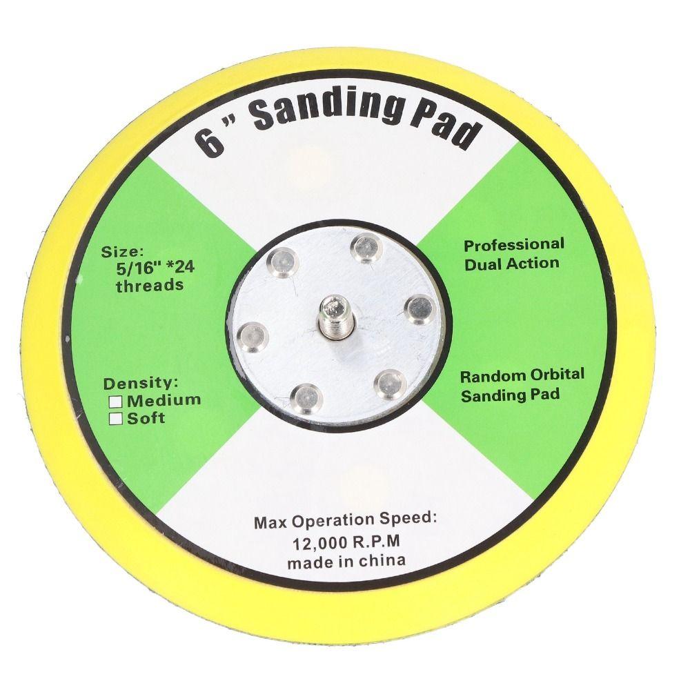5/16"-24 Thread Backing Pad Flexible / PU Polisher Backing Pad For Air/DA Random Orbital Sander