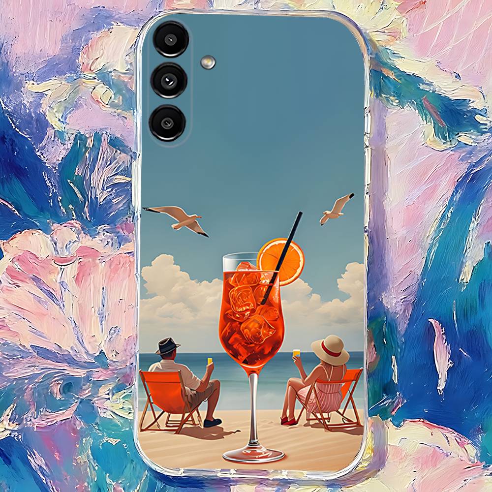 Чехол для телефона A-Aperol Art S-Spritz для Samsung S30,S25,S24,S23,S21,S22,S20,S10,5G,FE,lite,PIus,Ultra Прозрачный чехол