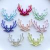 8pcs Ultra Bright Full Star Antler Trim Flat Back Diy Trim Jewelry Accessories Hair Accessories Mobile Phone Trim Scrapbook