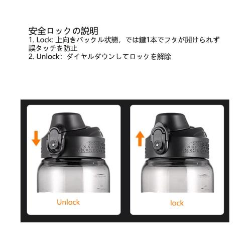 TSQIBU Large Capacity Water Bottle, 600ml, 800ml, 1000ml, 1500ml, 2000ml, Ultra-Lightweight, Leak-Proof, Portable, Heat-Resistant (100C), Boiling Wat