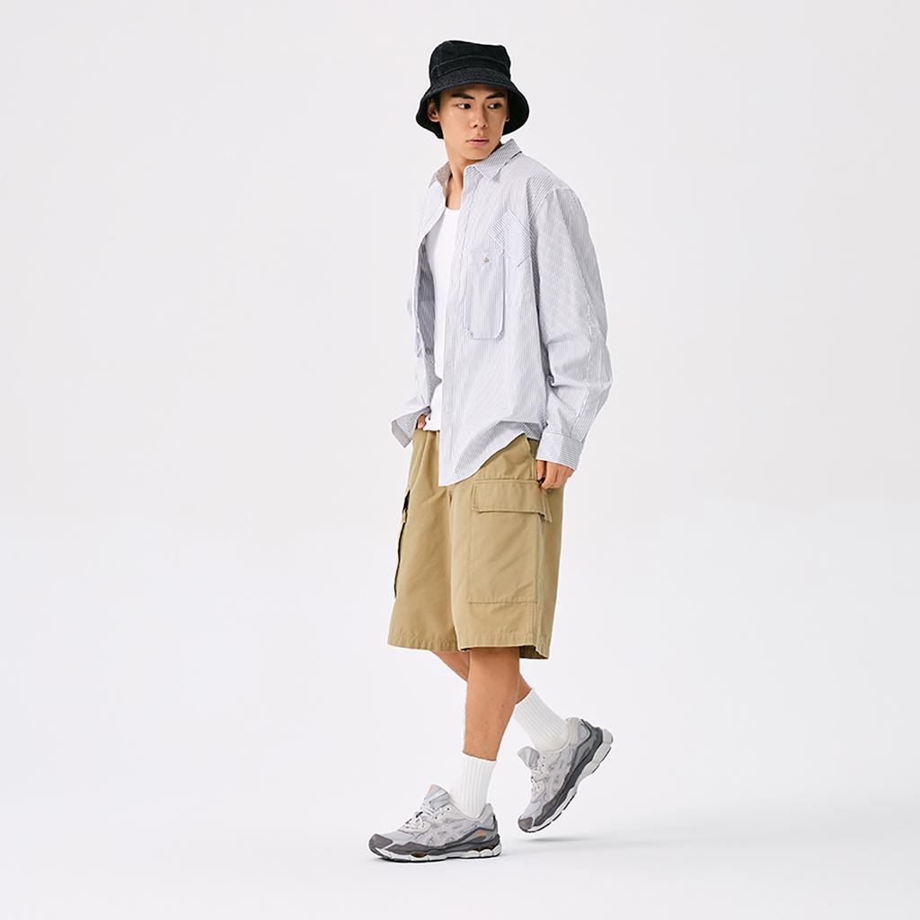 Asics Гелевые кроссовки унисекс NYC Cloud Grey Цементно-серый Оранжевый 1203A383-026