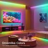 RGB Неоновая светодиодная лента Bluetooth-управление через приложение, пульт ДУ, синхронизация с музыкой, гибкая лента для DIY, подсветка комнаты, игровой подсветки телевизора, освещение для вечеринок