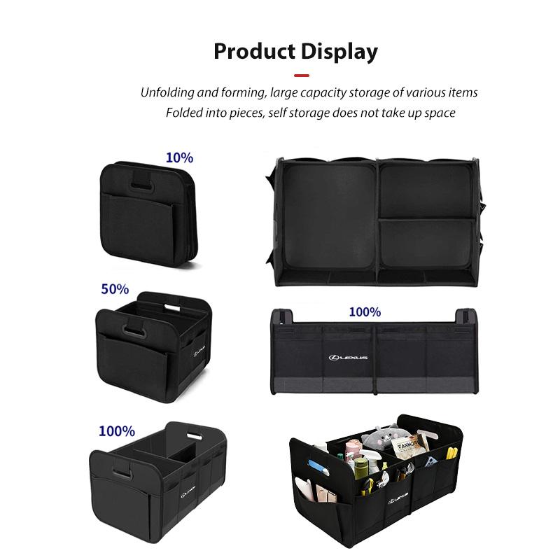 YOM1 Large Capacity Car Interiors Storage Box Organizer Bag Auto Accessories For Lexus UX250h RX450h CT200h RX400h NX LX GC RX UX GX