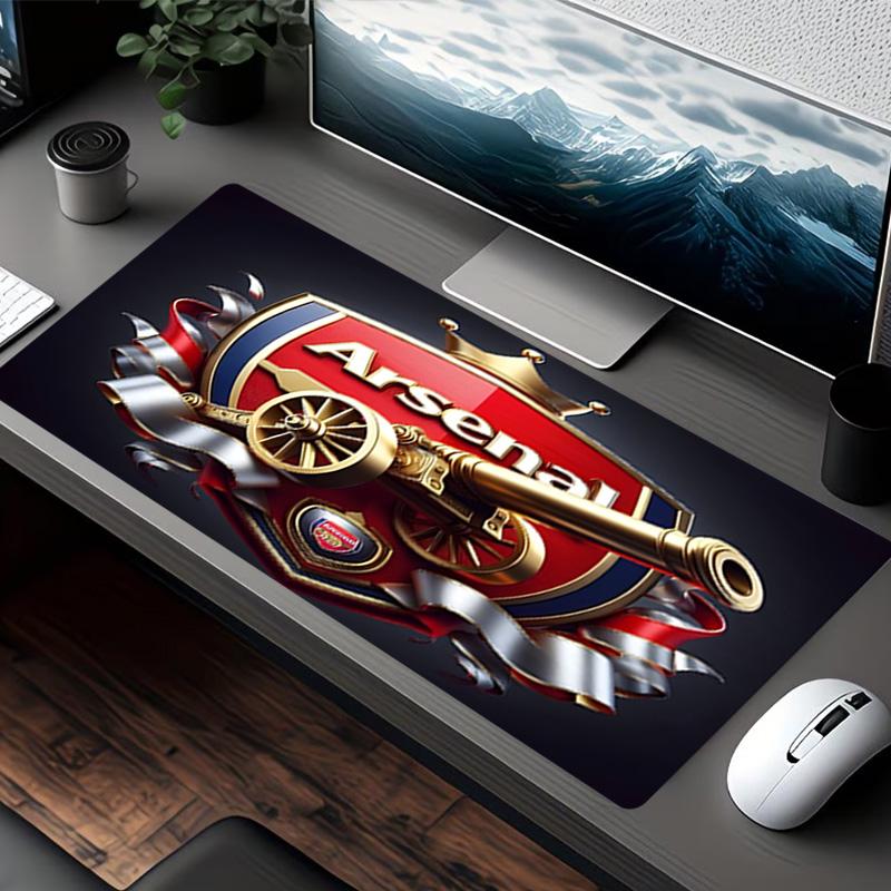 football team F.C Print Mouse Pad, for Keyboard Pad Laptop PC Mat for Office Home Use, Desk Decor, Perfect Birthday Gift for Gamers