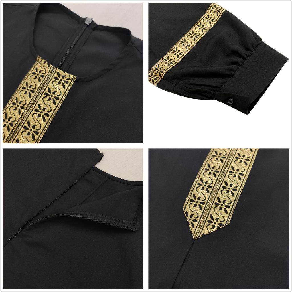 Женское мусульманское роскошное платье Дубай Элегантный арабский Турция Длинные платья Исламская одежда Хиджаб Кафтан Халат