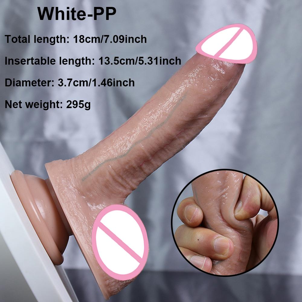 Double Layer Silicone Dildo Soft Realistic Penis Small Adults Butt Plug Suction Cup Anal Sex Toys For Woman Masturbator 18+ Shop