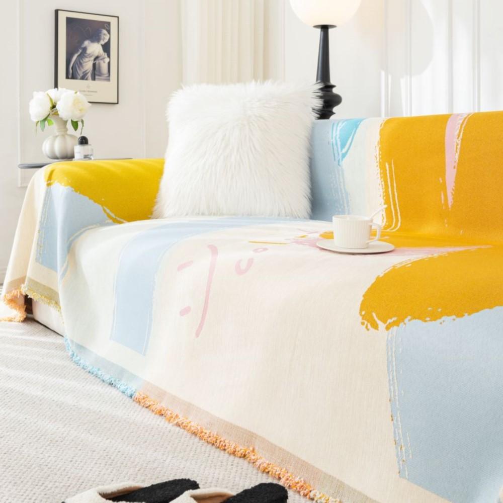 Красочный чехол для дивана с принтом граффити, одеяло, полный чехол для дивана, универсальное полотенце для дивана, домашний декор, декор для гостиной