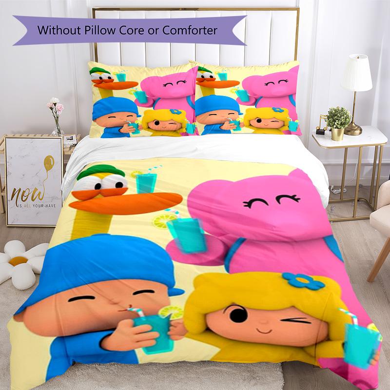 Pocoyo Quilt Cover Set Suitable for Bedrooms Lightweight Christmas Gift
